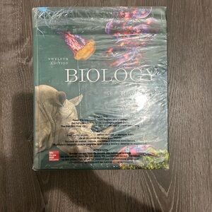 Unopened collage biology book